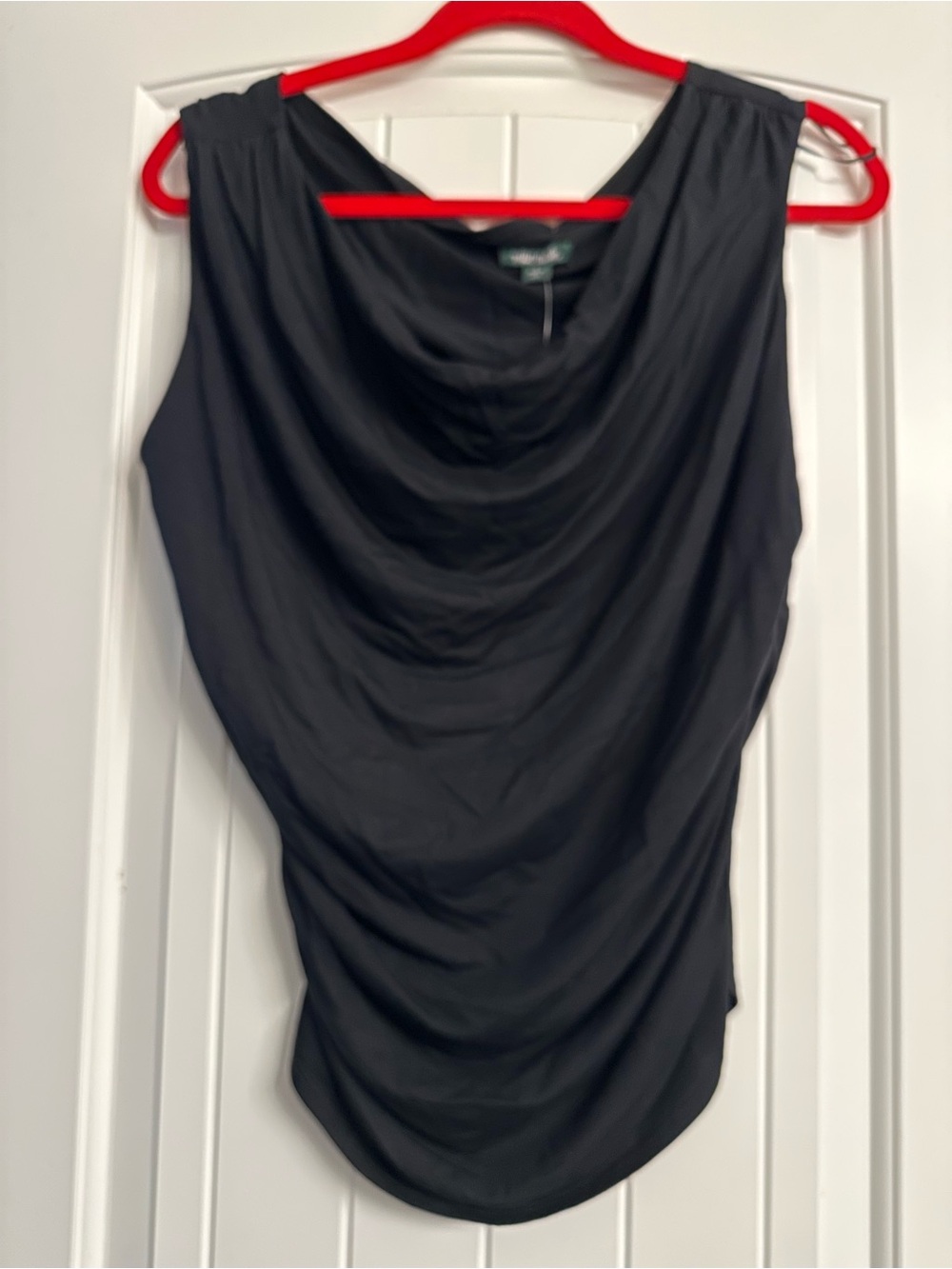 wild fable Black Drape-Neck Sleeveless Camisole